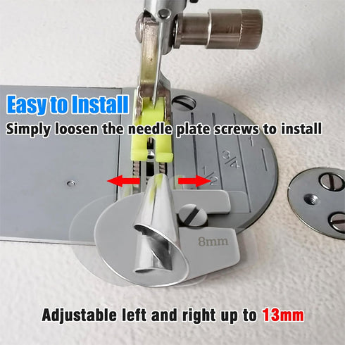 TOOVREN Universal Sewing Rolled Hemmer Foot 4pcs, Rolled Hem Presser Foot, 7/8/9/10mm Wide Rolled Hem Foot, Sewing Machine Presser Foot Hemmer Foo...